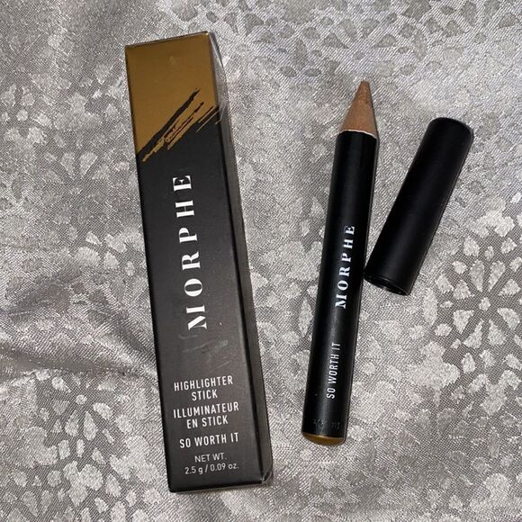 Morphe HIGHLIGHTER STICK - SO WORTH IT (Golden Shimmer) NIB - Picture 2 of 4